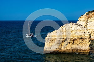 Coastal cliffs and beaches along the Percurso dos Sete Vales trail, Portugal photo