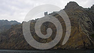 Coastal cliffs of the extinct volcano Karadag