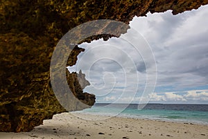 Coastal cliffs on Zanzibar island