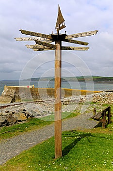 Coastal direction signpost, Scotland