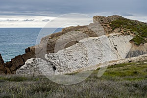 Coastal erosion formations in the cantabrian Broken Coast
