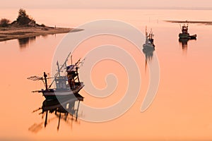 Coastal fisheries boat in Thailand