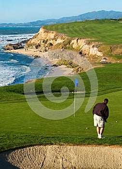 Coastal golf course