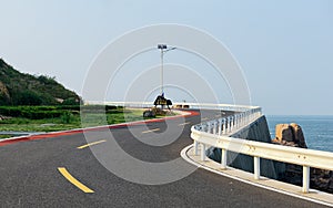Coastal highway on Sijiao Island, Shengsi County photo