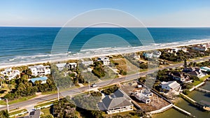 Coastal homes Crescent Beach Florida USA