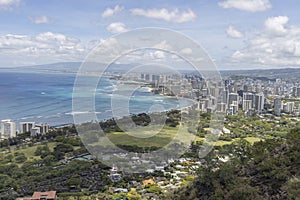 Coastal Honolulu from Diamond Head