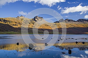 Coastal landscape of Berufjordur - Iceland photo