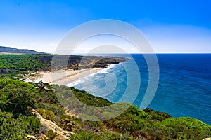 Coastal landscape of El CaÃ±uelo beach