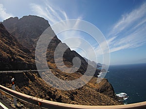 Coastal landscape of Gran Canaria, Canary Islands, travel and tourism
