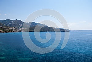 Coastal Landscape. Masua's sea stack daily in summertime (Sardin