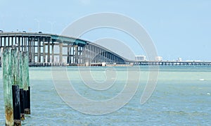 Coastal landscape near padre island texas photo