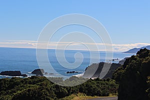 Coastal landscape in New Zealand