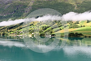 Coastal landscape in Nordfjord, Olden - Norway - Scandinavia