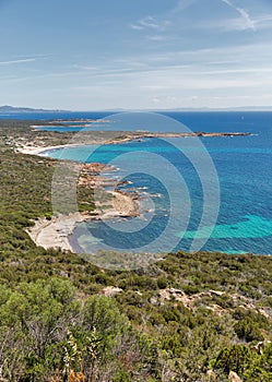 Coastal landscape, Roccapina, Corsica island, France