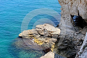 Coastal landscape with sea and rocks