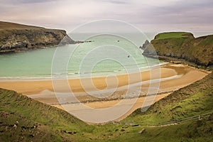 Landscape. Silver strand. Malin Beg. county Donegal. Ireland photo
