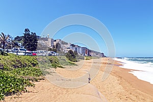 Coastal Landscape of Umdloti Beachfront in South Africa