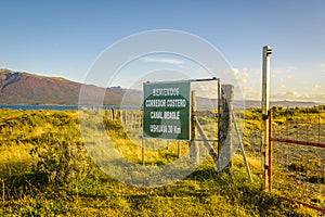 Coastal meadow landscape, tierra del fuego, argentina