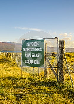 Coastal meadow landscape, tierra del fuego, argentina