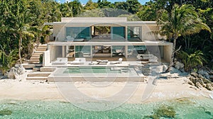 Coastal Modern Home on Tropical Beach