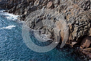 Coastal ocean landscape, La Bufadora, Baja California