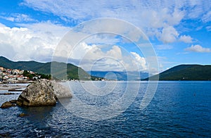 The coastal part of the resort of Herceg Novi, Montenegro