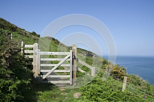 Coastal path gateway.