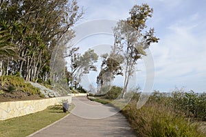 Coastal path landscaped