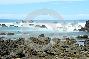 Coastal reefs in Laupahoehoe beach park