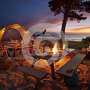 Coastal Refuge: A Beachside Campsite with Breathtaking Ocean Views