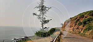A coastal road at Arebian sea.