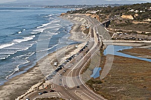 Coastal Road and Beach, California