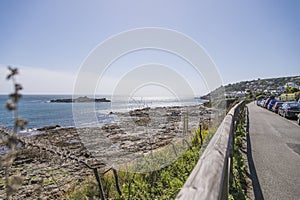 Coastal road in Mousehole