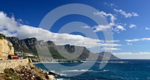 Coastal road near Camps Bay, Western Cape, South Africa