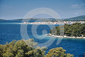 Coastal road from Zadar to Split.