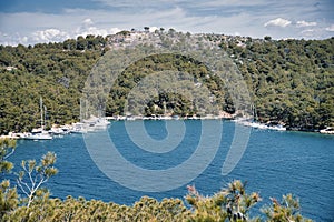 Coastal road from Zadar to Split.