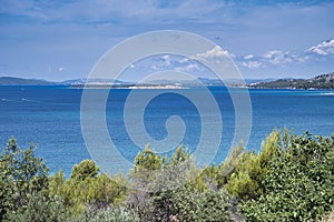 Coastal road from Zadar to Split.