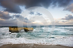 Coastal rock formation.