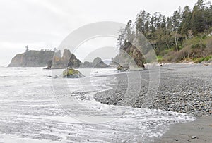 Coastal rock formations
