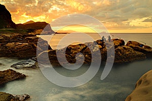 Coastal rock formations in Nanya, Northeast Coast National Scenic Area,