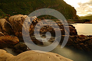 Coastal rock formations in Nanya, Northeast Coast National Scenic Area,