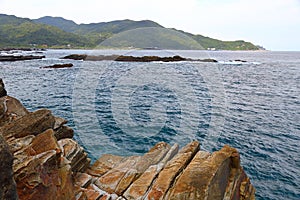 Coastal rock formations at Northeast Coast National Scenic Area, Taipei,