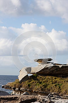 Coastal rock outcrop photo