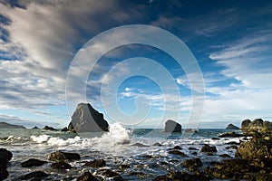 Coastal rocks and sea stacks, Oregon