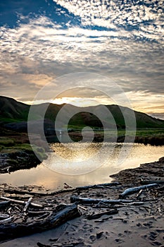 Coastal, rural, landscape at Pouawa Beach, near Gisborne, East Coast, North Island, New Zealand