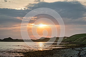Coastal Sandunes Sunset photo