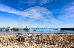 Coastal scenes in Port Nolloth, South Africa