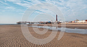 Coastal Serenity: Blackpool Pier and Tower photo