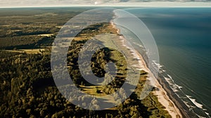 Coastal Splendor: A Breathtaking Aerial View of the German Baltic Sea