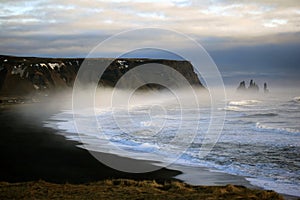 Coastal strip at Vik, Iceland